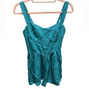 Wild fable dark teal blue romper